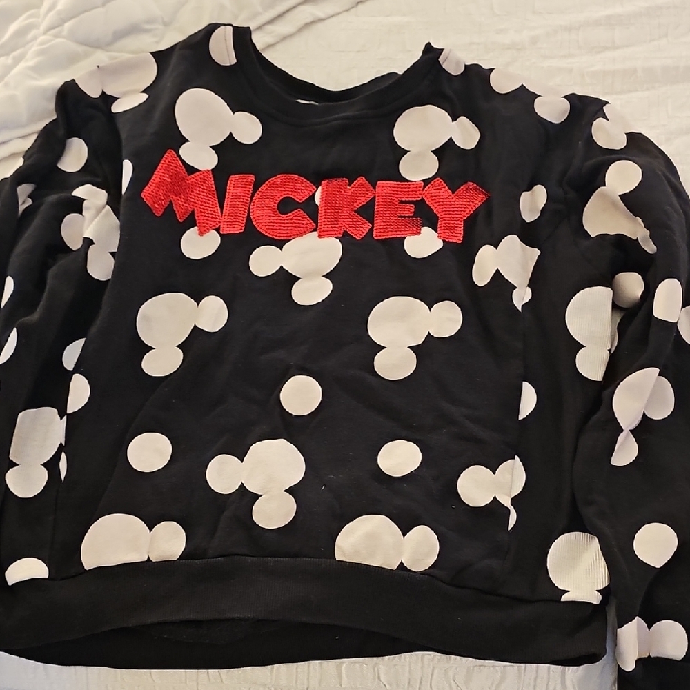 Disney Black and White Logo Sweatshirt
